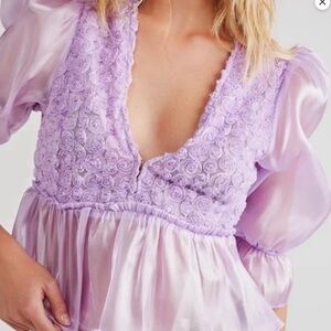 NWT Free People lilac rose top❤️❤️❤️